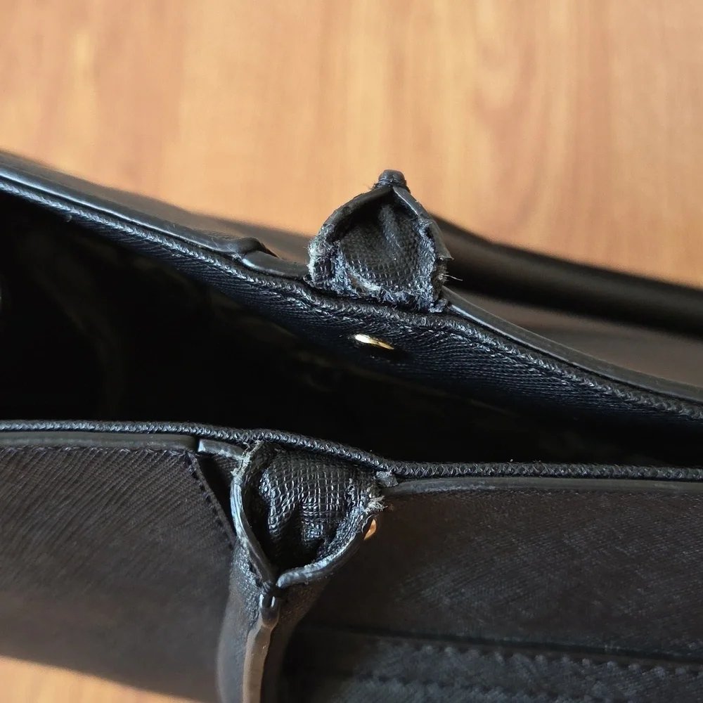Rebecca Minkoff Bag Black Tote MAB Medium Saffiano‎ Leather Tote Luxury Chic
